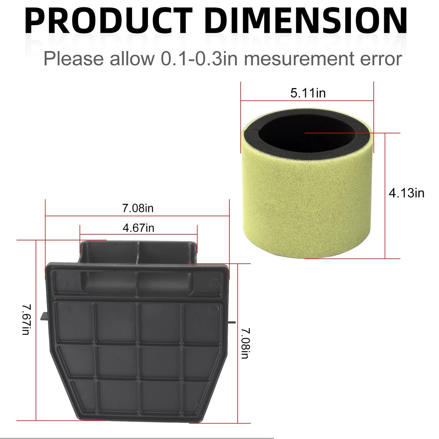 Air Box Cover Lid w/ Air Filter for Kawasaki Bayou KLF220A 88-02 / KLF250A 03-11