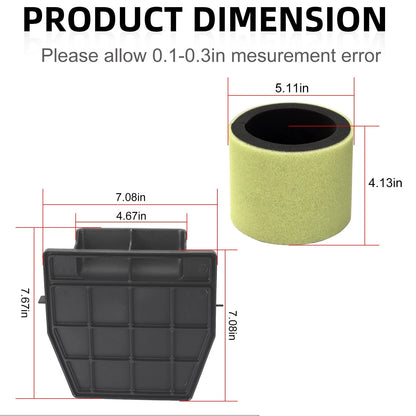 Air Box Cover Lid w/ Air Filter for Kawasaki Bayou KLF220A 88-02 / KLF250A 03-11