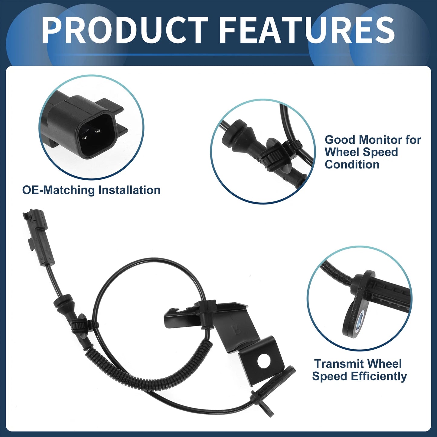 ABS Wheel Speed Sensor for Ford Edge (2015-2019) Front Right
