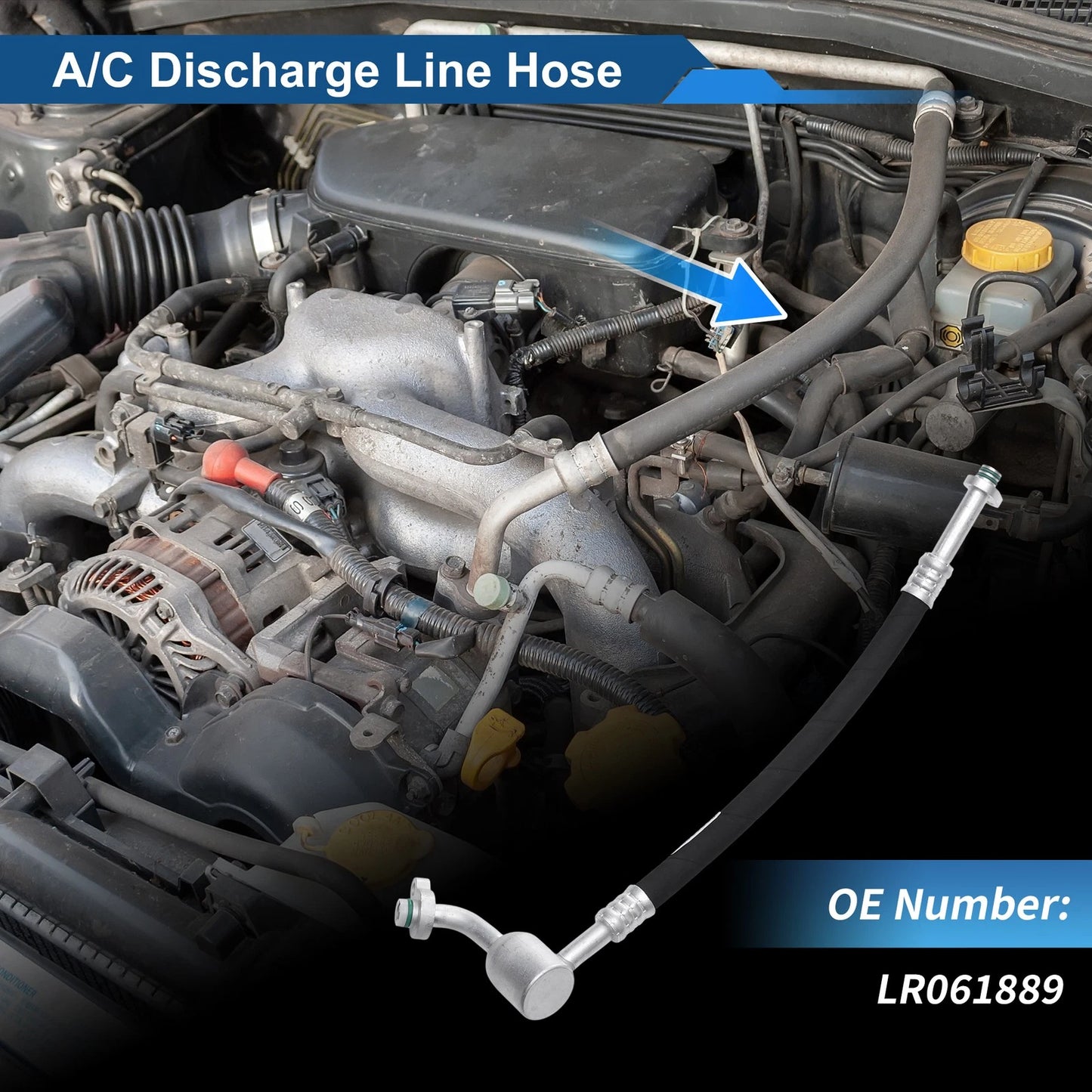 A/C Refrigerant Liquid Hose for Land Rover Range Rover Evoque (2012-2017)