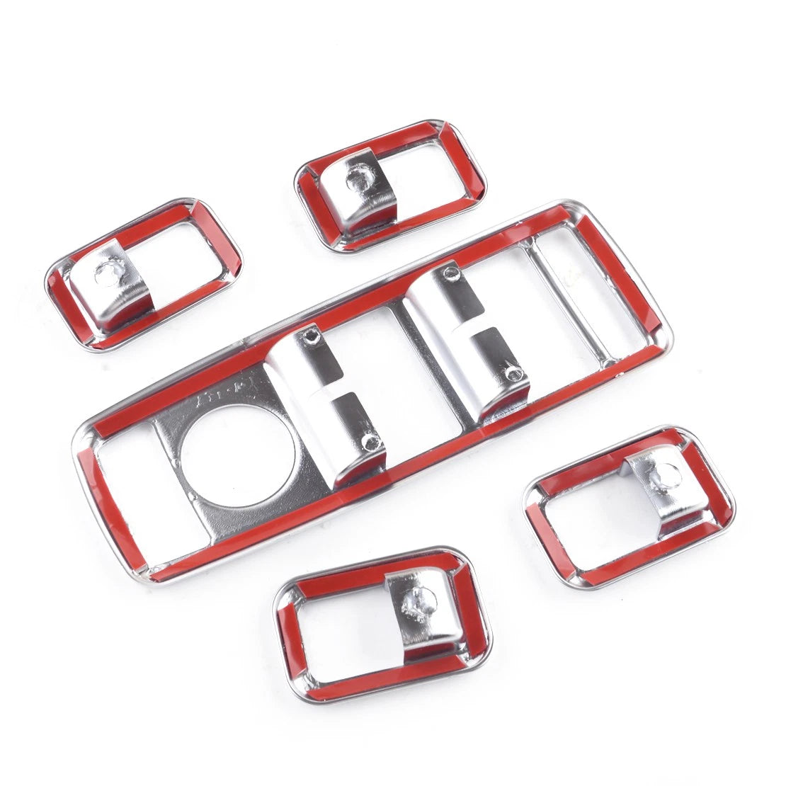 Silver Interior Door Window Switch Cover Trim for Mercedes Benz A B C E GLE