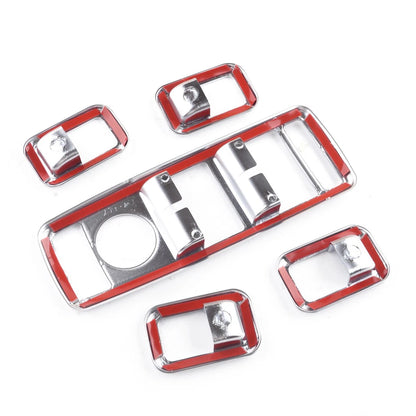 Silver Interior Door Window Switch Cover Trim for Mercedes Benz A B C E GLE