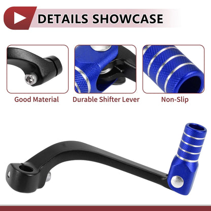 Folding Shifter Lever for Honda CRF110F (2013-2018) Black/Blue