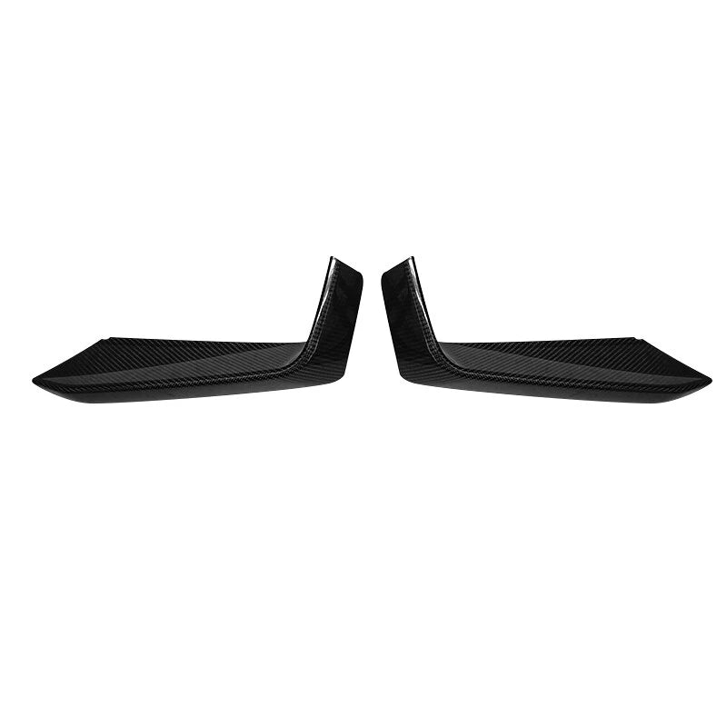 100% Dry Carbon Fiber Front Lower Side Grille Inserts for Ford Mustang 2024+