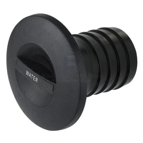 Deck Filler Cap with Seal & Chain for Black Nylon Boats, 50mm