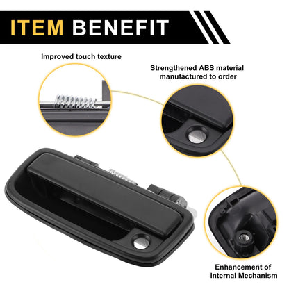 Front Left Exterior Door Handle for Toyota Tacoma (1995-2004) Black