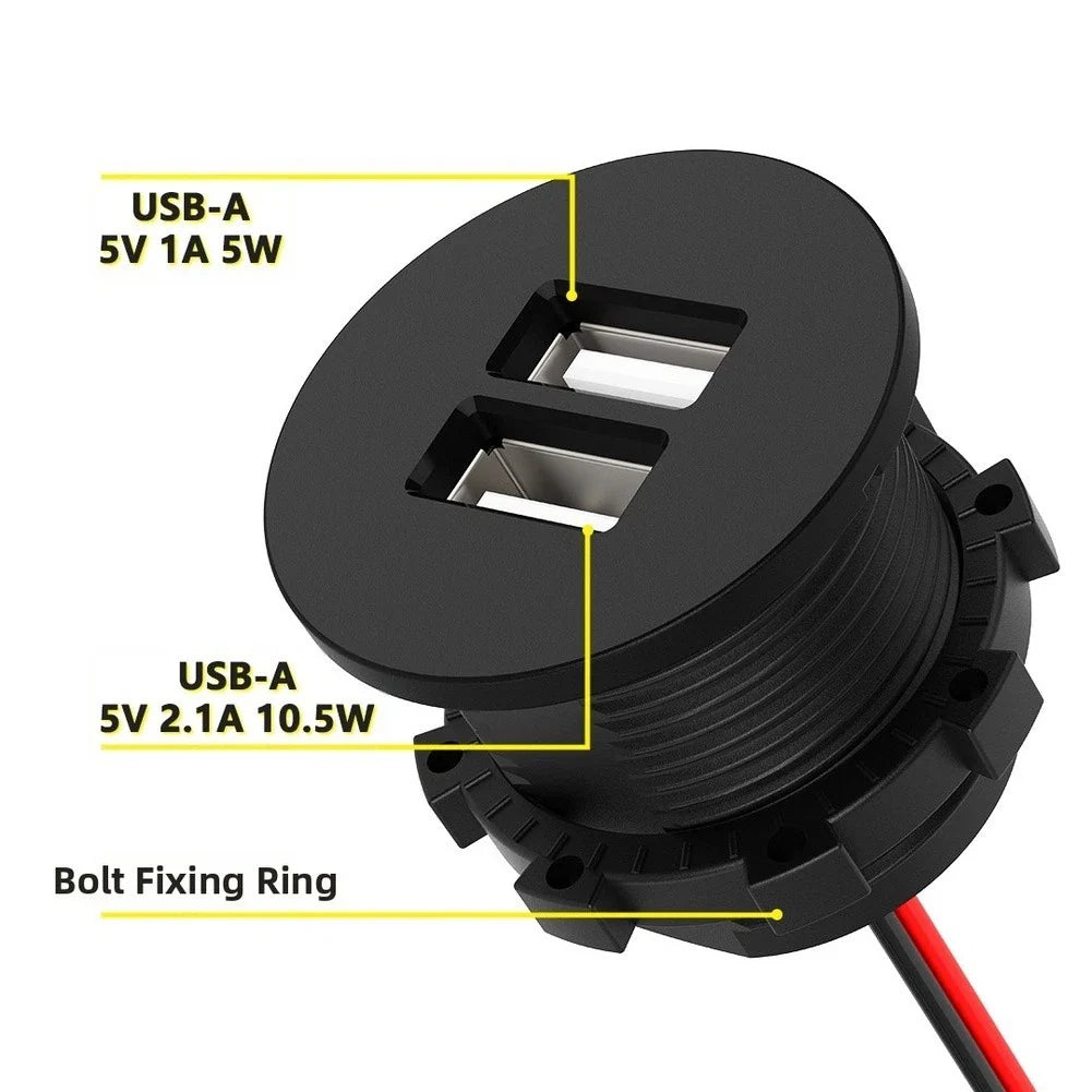 Fast Dual USB Car Charger 5V 3.1A for Cars/Buses/Boats
