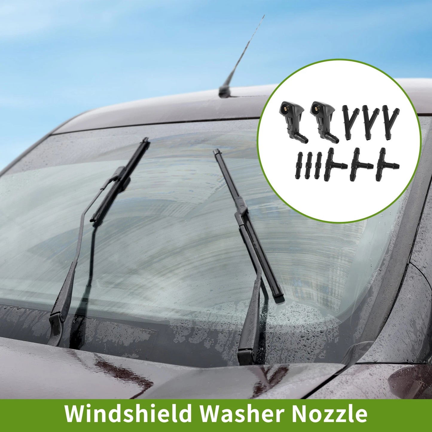Windshield Washer Nozzle w/ Hose for Honda (2006-2011)