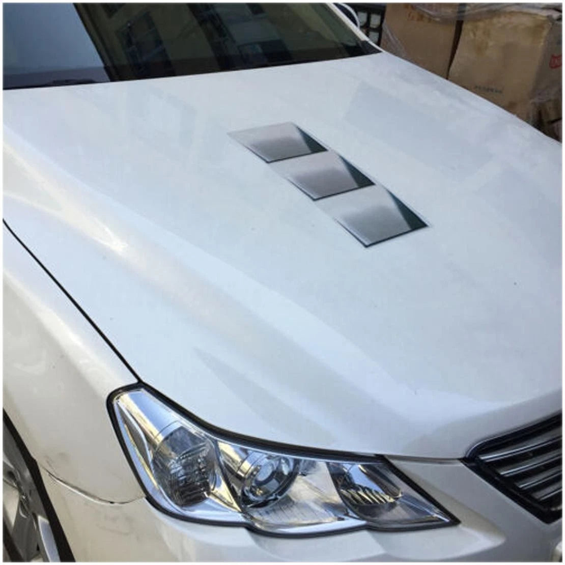 Hood Vent Air Flow Intake Scoop Decal Sticker for Universal Car