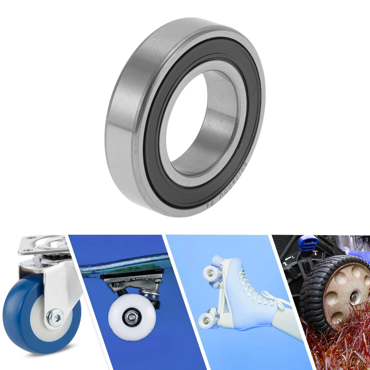 60/28DDU 28x52x12mm Deep Groove Ball Bearings P4 for Scooter Skateboard