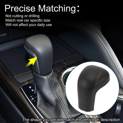 ABS Gear Shift Knob Cover Sticker Dark Brown for Toyota Camry, Corolla, Avalon