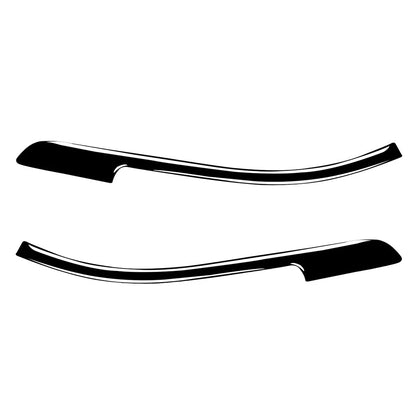 Piano Black Rearview Mirror Anticollision Strip Cover for Audi A4 B9 S4 RS4
