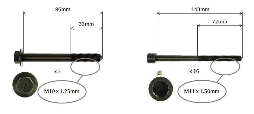 2 x HeadGasket+Head Bolts for Toyota Aurion GSV40 RAV4 GSA33 (2006–2012)