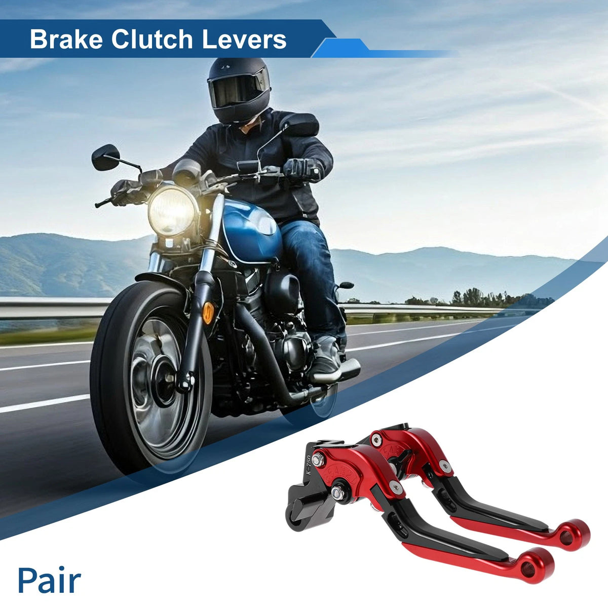 Brake/Clutch Lever / Adjustable Short/Long for Kawasaki NINJA650R (2009–2016)