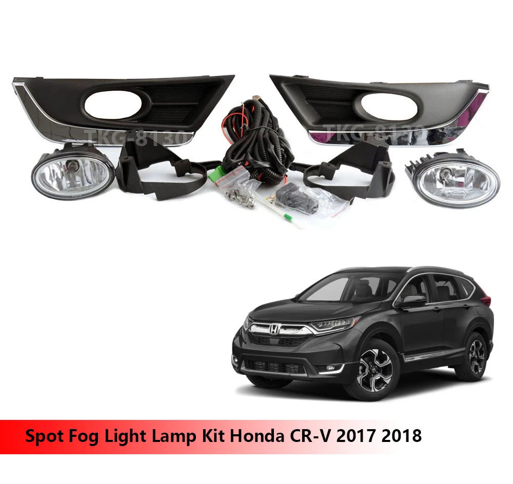 2 x Spot Fog Light Lamps for Honda CR-V (2017-2018)