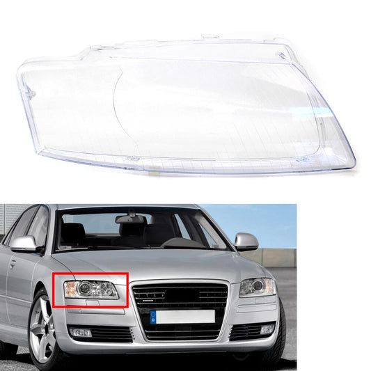 1x Transparent Headlight Lens Cover for Audi A8 D3 (2005-2010)