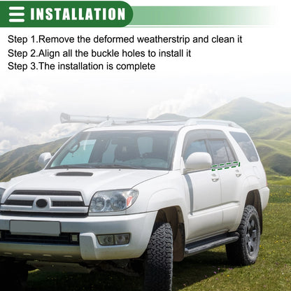 Car Window Weatherstrip Trim Seal Belt for Toyota (Fits Various Models)