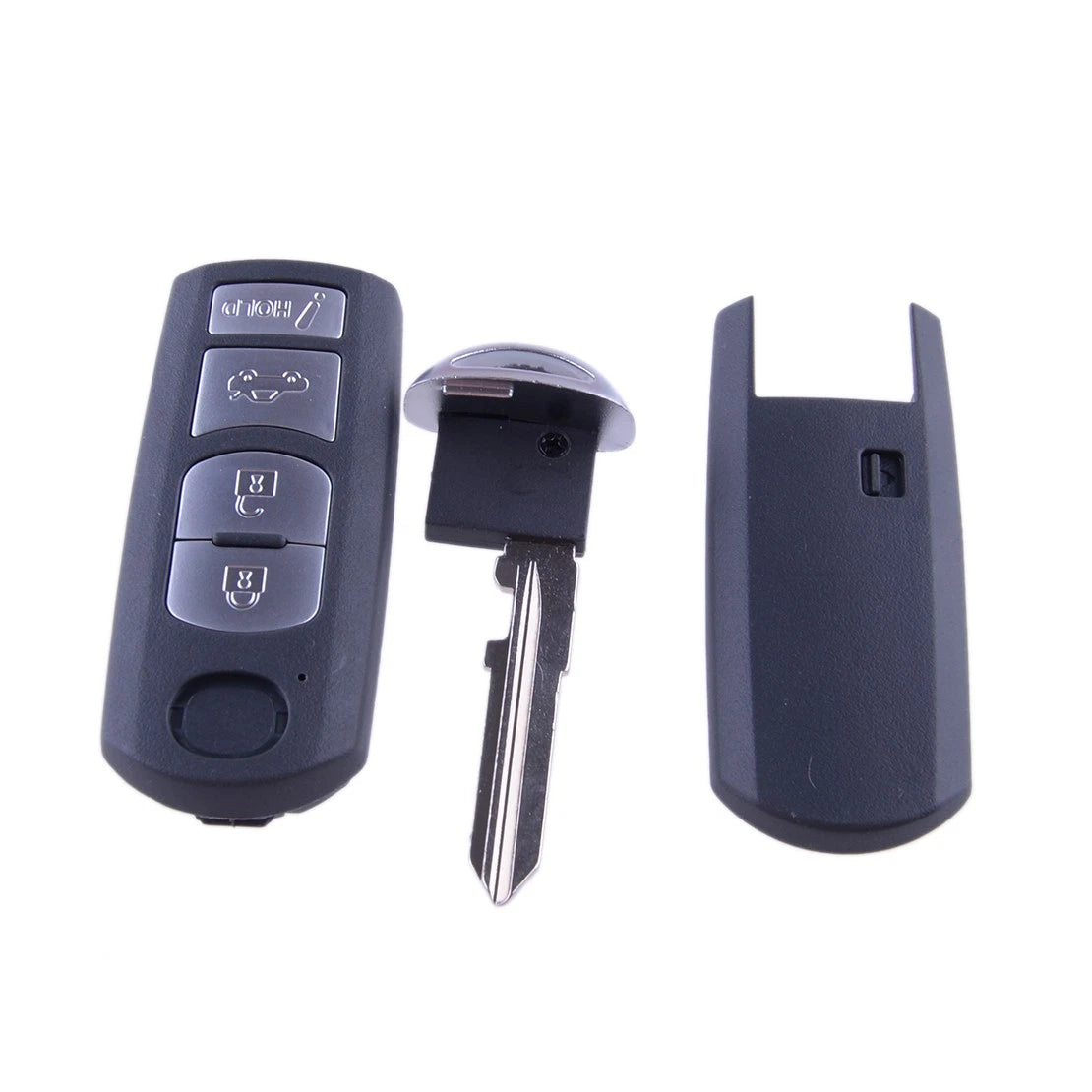 Button Car Flip Key Shell Case for Mazda 3, 6 (2013-2018)