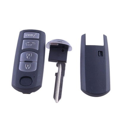 Button Car Flip Key Shell Case for Mazda 3, 6 (2013-2018)