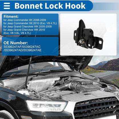 Hood Latch Assembly for Jeep Commander XK (2006-2009) 1 x Pcs