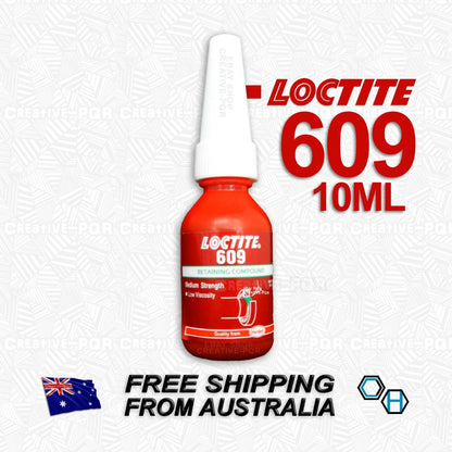 Loctite 609 Retaining Compound Adhesive 10ml for Cylindrical Bonding