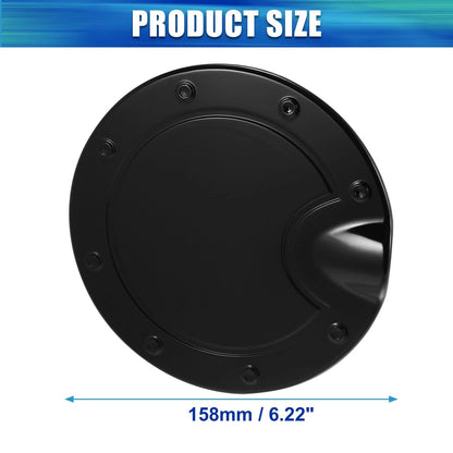 Black Fuel Tank Cover Door Gas Filler Cap for Dodge Ram (2010-2017)