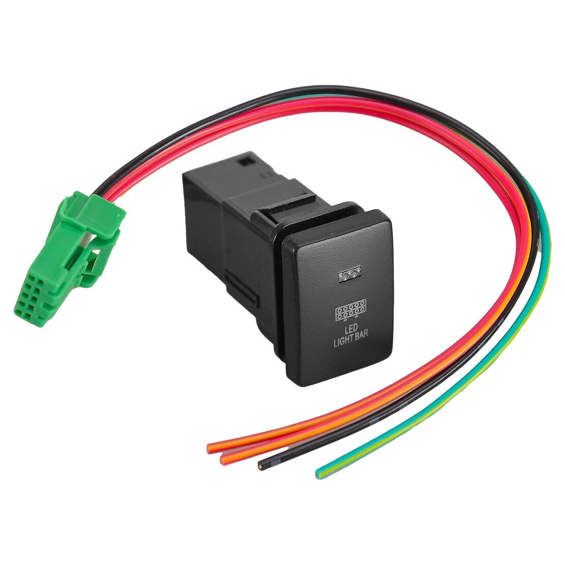 LED Light Bar Push Switch w/ Connector for Mitsubishi Outlander (2003-2023)