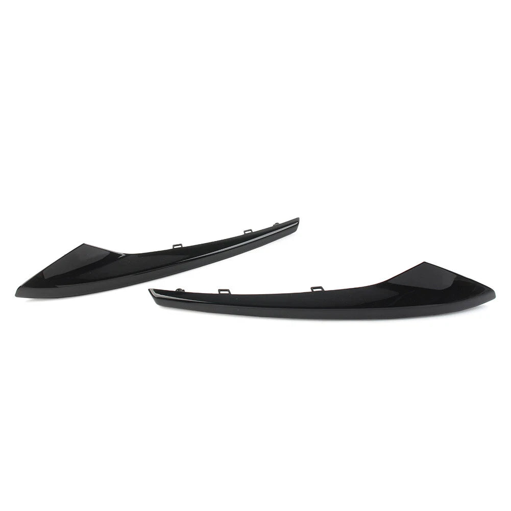 Black Front Bumper Outer Grill Covers for Jaguar XE R-Sport (2015-2019)
