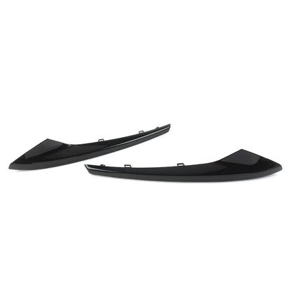 Black Front Bumper Outer Grill Covers for Jaguar XE R-Sport (2015-2019)