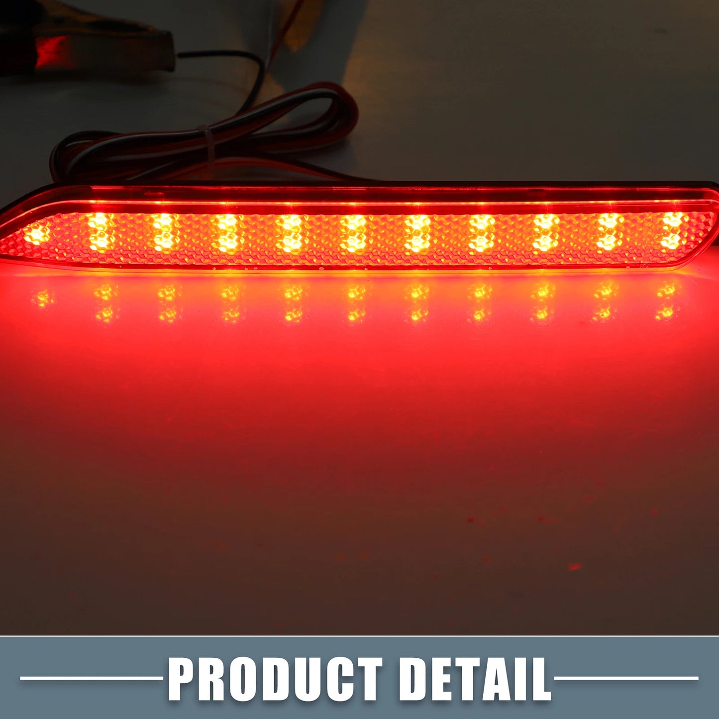 2 x Rear Bumper Reflector LED Brake Tail Lights for Toyota RAV4 (2019)