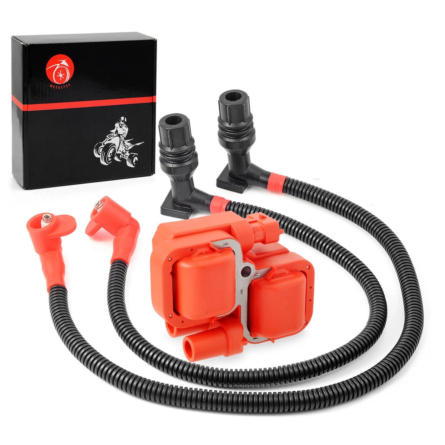 Ignition Coil Spark Plug Wire 52cm/59.3cm for Polaris Ranger Crew 800 2011-2014