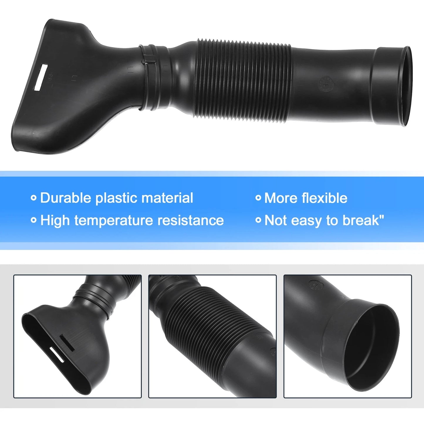 Car Air Intake Hose Tube for Mercedes-Benz C240 C320 (2001-2005) Black