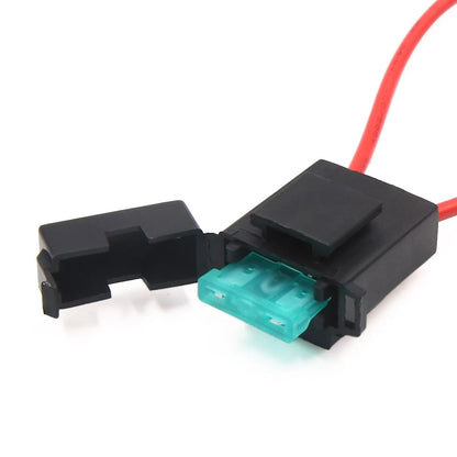 5Pcs 30A Red Inline Wire Mini Power Blade Fuse Holder for Motorcycle Car
