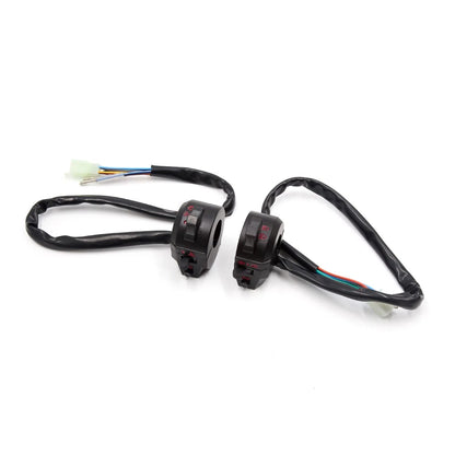 Pair 7/8" Motorbike Handlebar Switch Turn Signal Light Control for Honda CG125