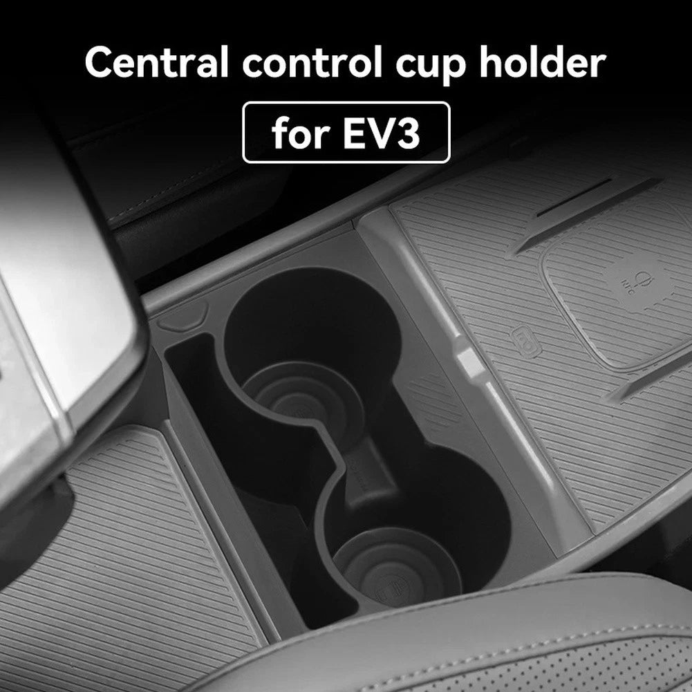 Scratch-Resistant TPE Cup Holder for Kia EV3 Center Console (2024–2025)