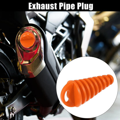 2 x 15-38mm Universal Silencer Exhaust Pipe Plug for Motorcycle
