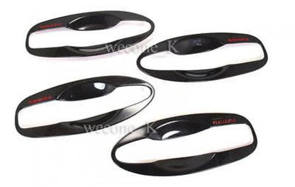 Door Handle Bowl Trim Black Carbon for Nissan Navara Frontier (2014-2018)