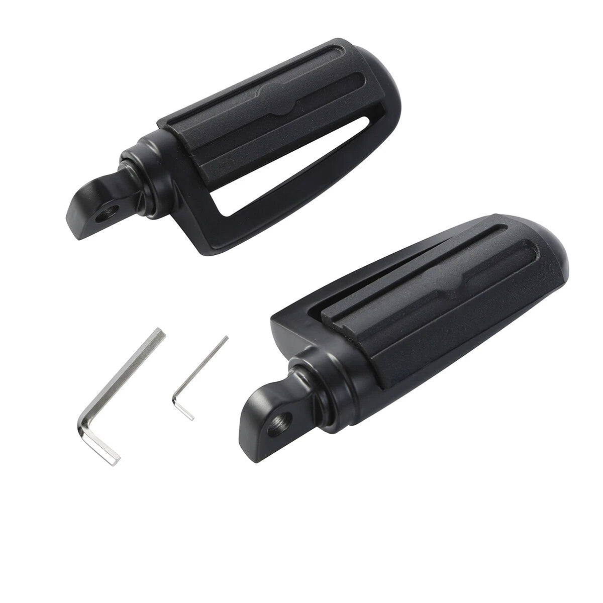 Footrest Pegs 10mm Matte Black for Harley XL883 1200 Sportster Street Glide