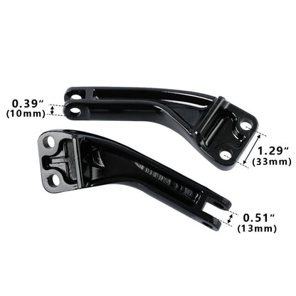 Rear Passenger Foot Pegs Mounts for Harley Dyna Street Bob (2007-2017)