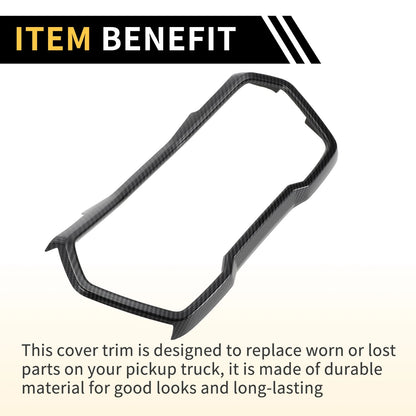 Dashboard Meter Panel Frame Cover for Chevy Colorado (2023-2024) Carbon Fiber