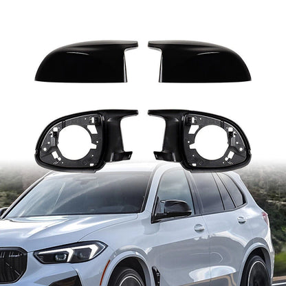 Wing Mirror Cover Caps & Support Ring Frames for BMW X3 G01, X5 G05 (2018-2023)