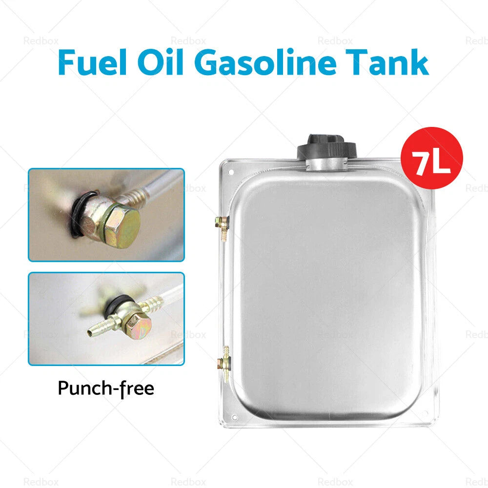 7L Stainless Steel Gas Fuel Tank for Universal Vehicles