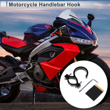 Arc Aluminum Alloy Hanging Hook Hexagon Wrench Gasket Black for Motorcycle