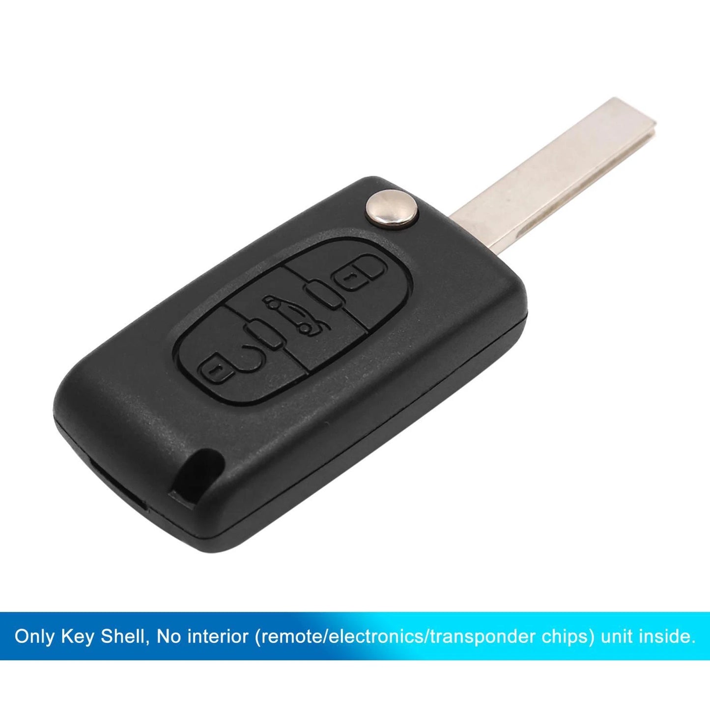 Key Fob Shell Case for Peugeot 207 307cc 308 (2006-2014)