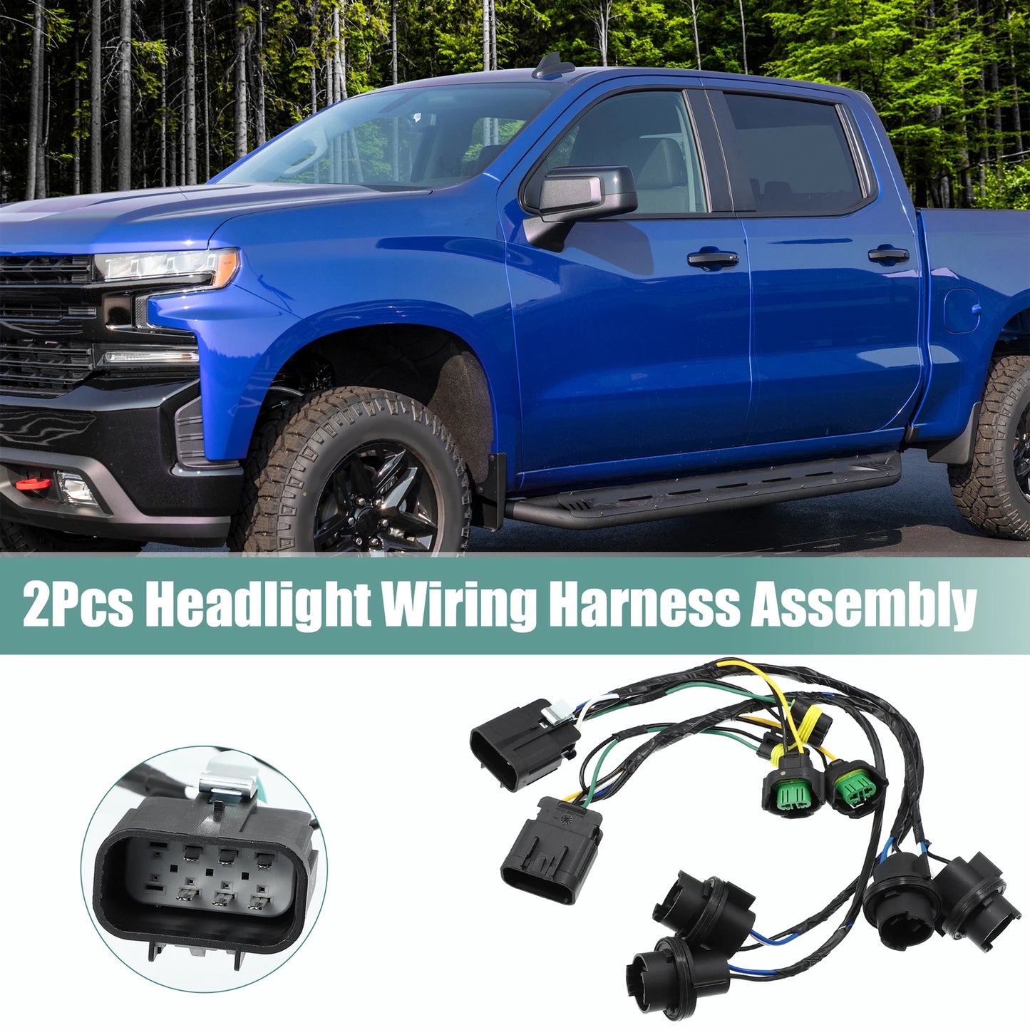 Headlight Wiring Harness for Chevrolet Silverado (2007-2013) GMC