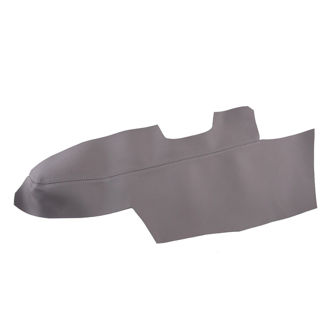 4 x Door Panel Armrest Gray Leather Lid Covers for Hyundai Santa Fe (2006-2012)