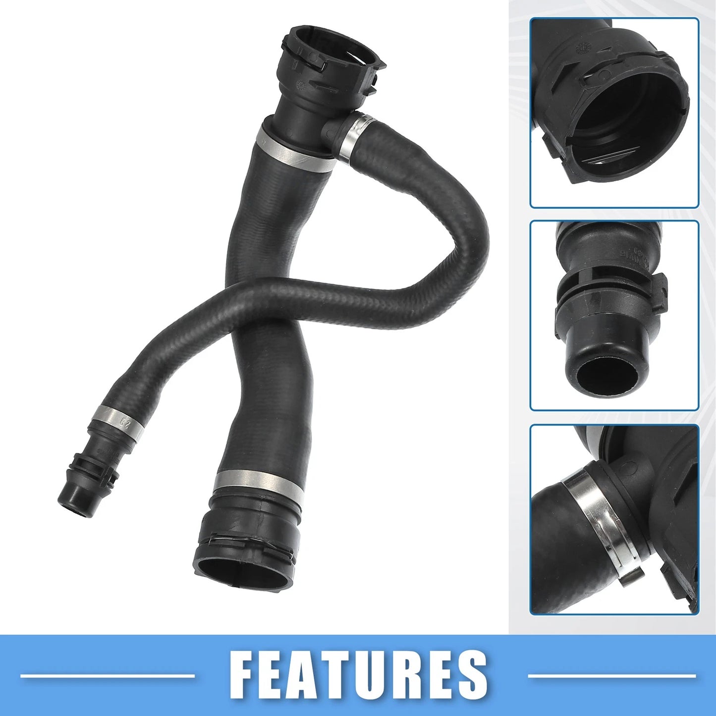 Upper Radiator Coolant Hose for BMW X5 XDrive30i 3.0L L6 (2007-2013)