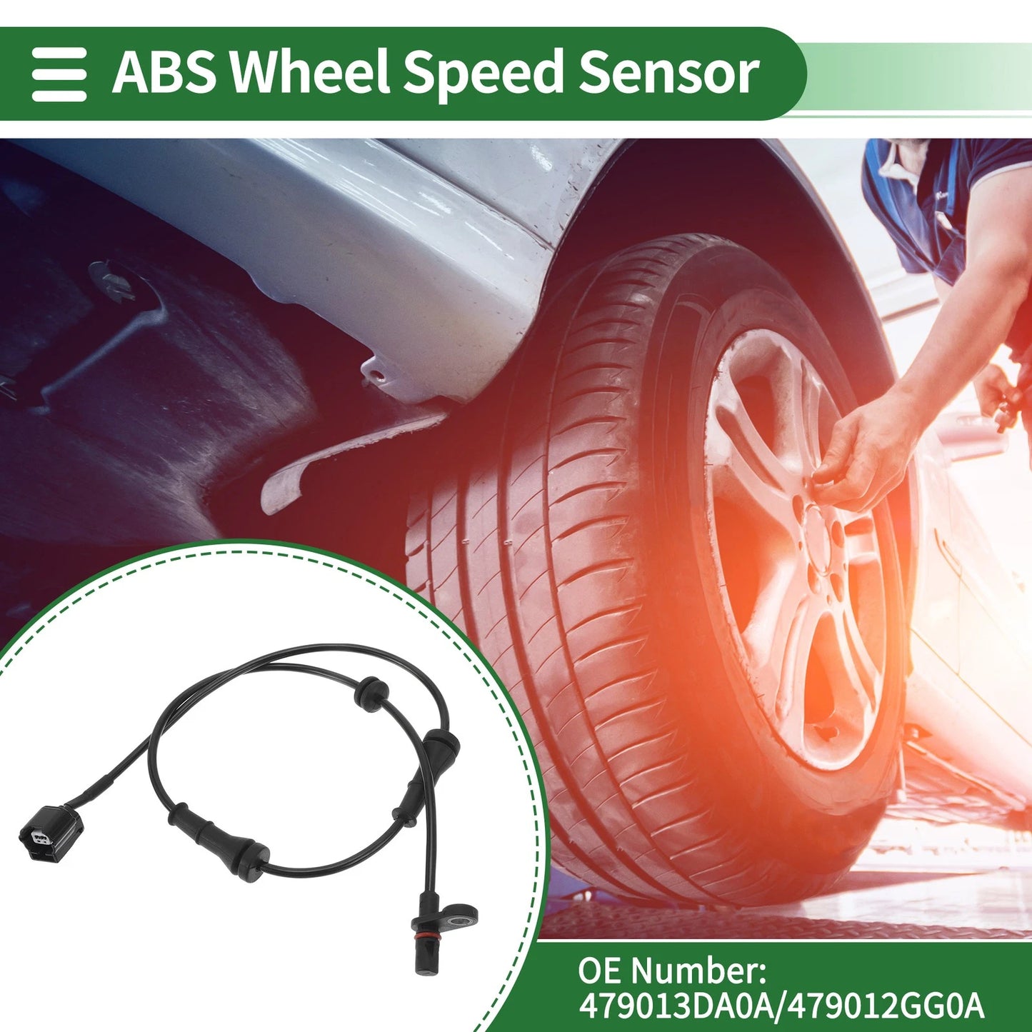 ABS Wheel Speed Sensor for Nissan Sentra Sedan (2013-2019) Left Rear