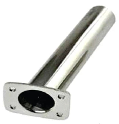 30° Fishing Rod Holder x 1 Stainless Steel Flush Mount Polished
