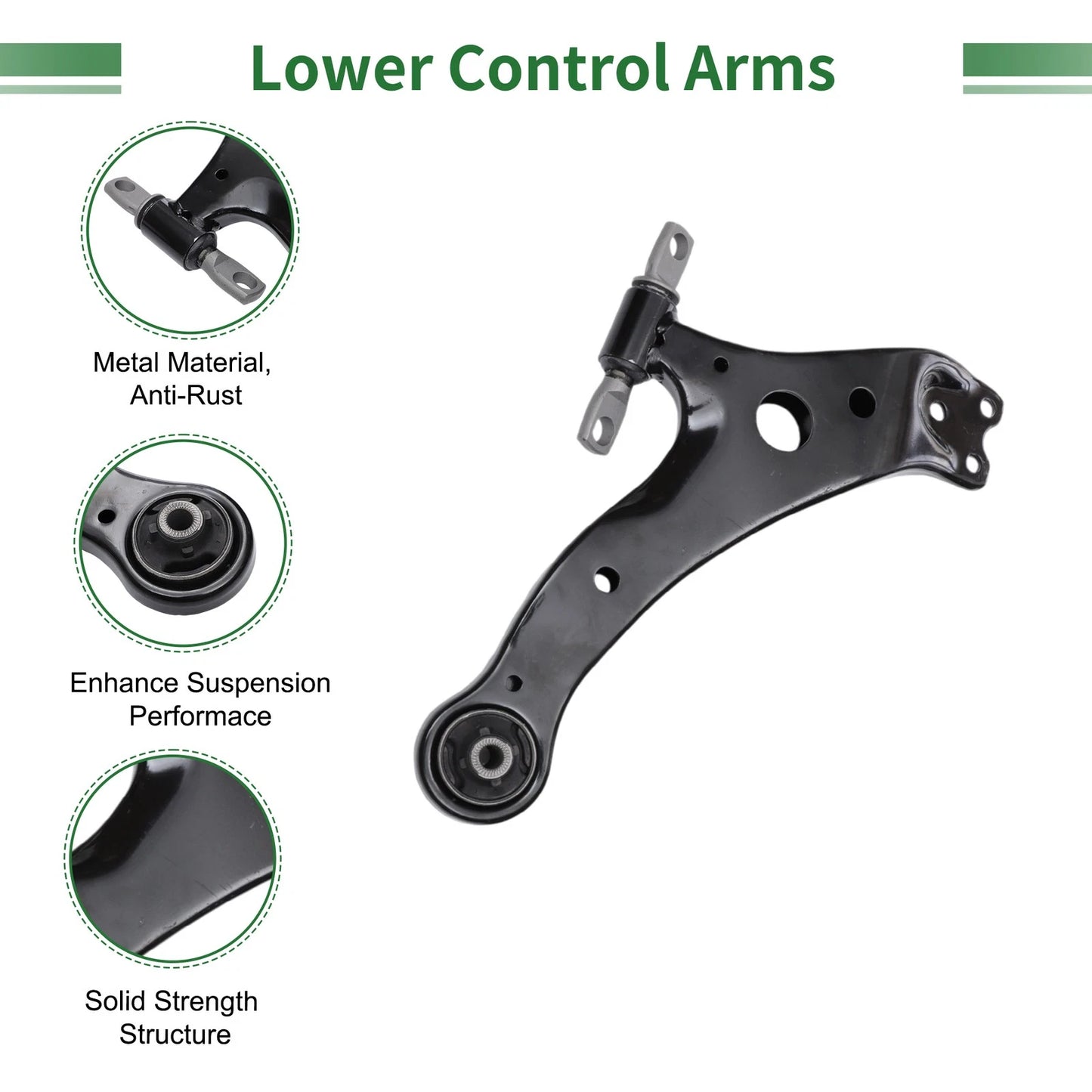 12pcs Front Suspension Kit Lower Control Arm for Toyota Camry (2002-2011)